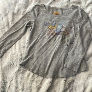 Disney Grey Tinker-bell pajama shirt nice and cozy